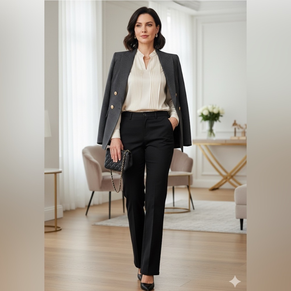 Oscar Dela Renra Bootcut Trousers Size 8